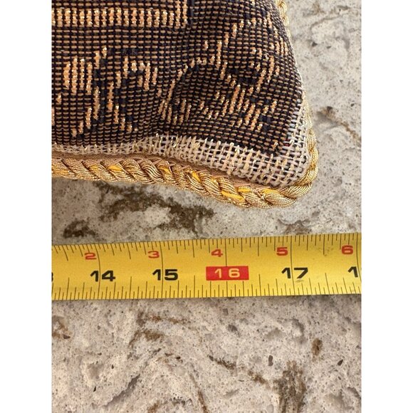 2 Christmas Tapestry Pillows Angel and Nutcrackers Vintage - Picture 14 of 14